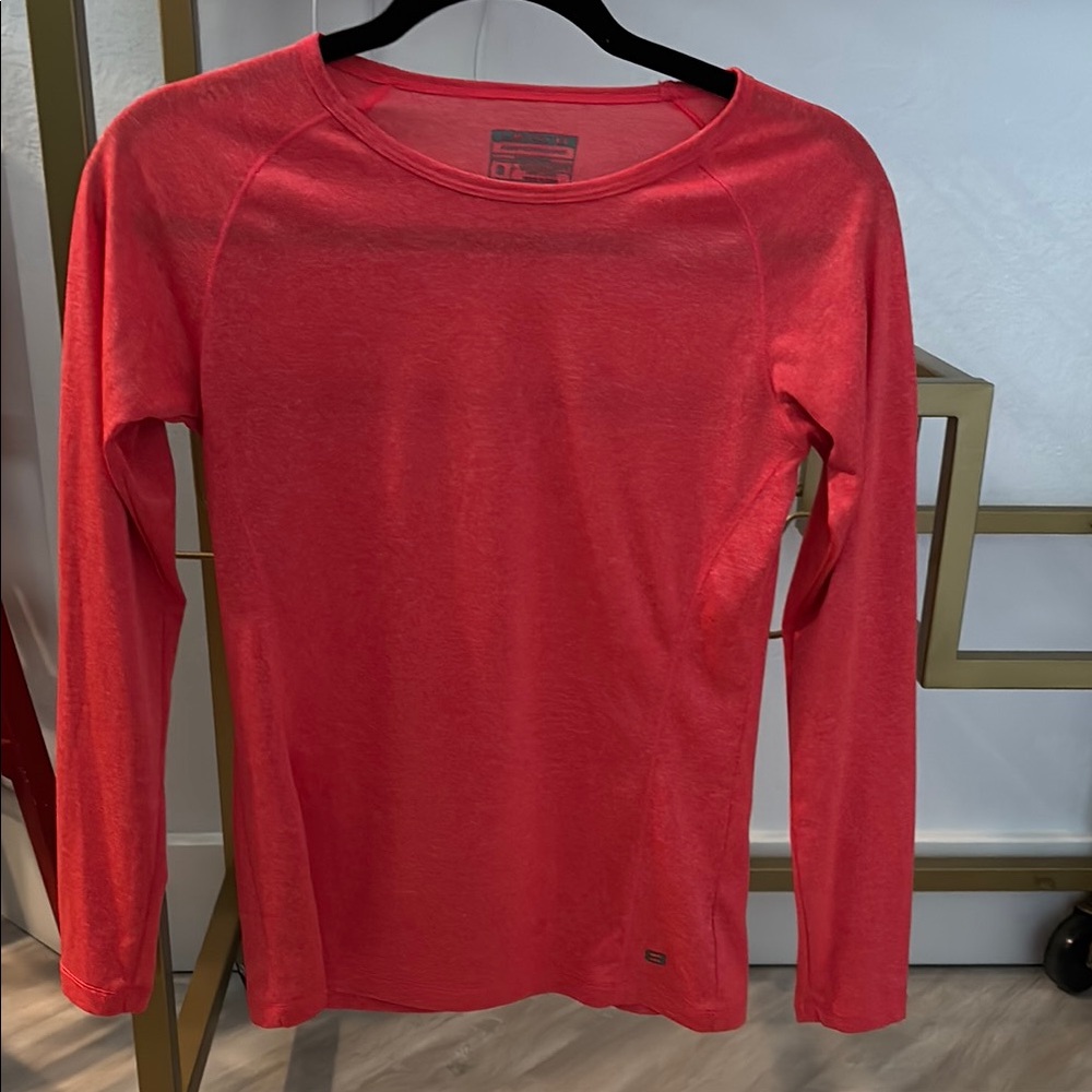 Level 8 workout Crewneck Long Sleeve T-Shirt Bright Pink